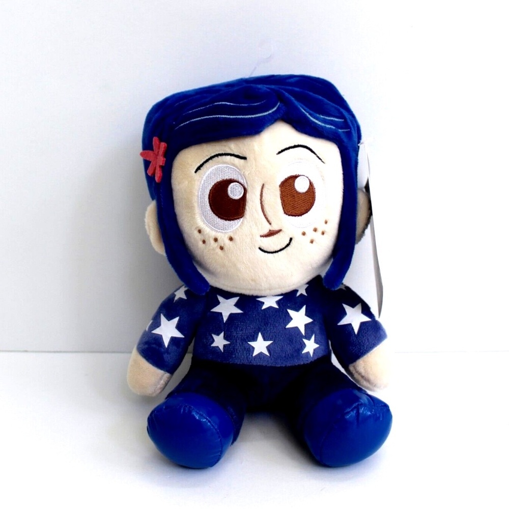 Coraline in Blue Star Sweater Plush Stuffed Doll 8" Kidrobot Phunny
